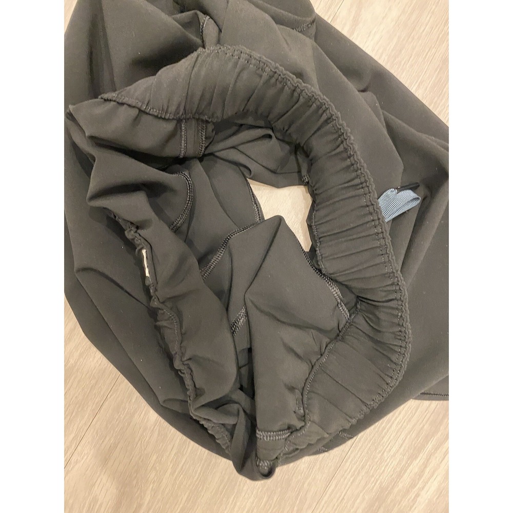 LULULEMON Long 20.5" Skirt‎ Black Woven Drawstring Stretch Pocket Women's 6 - Picture 6 of 6